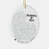 In Whole New World Love Engagement Keramik Ornament (Rechts)