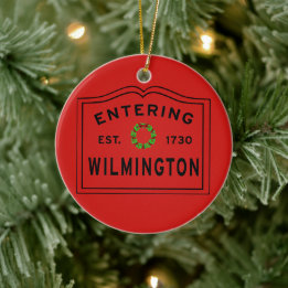In Wilmington MA Weihnachten Keramik Ornament