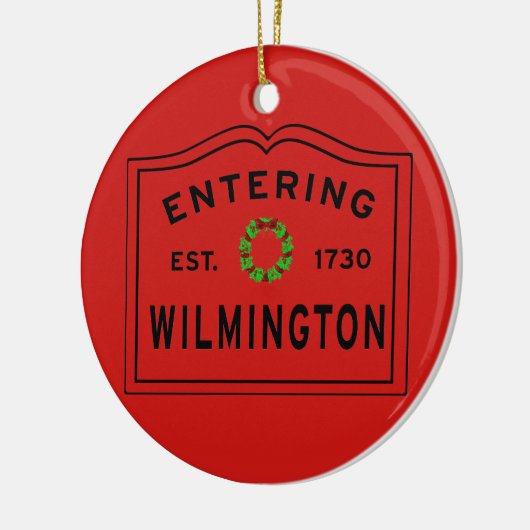 In Wilmington MA Weihnachten Keramik Ornament (Links)