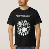 "In wine is wisdom" drucken trendige Männer T - Sh T-Shirt (Vorderseite)