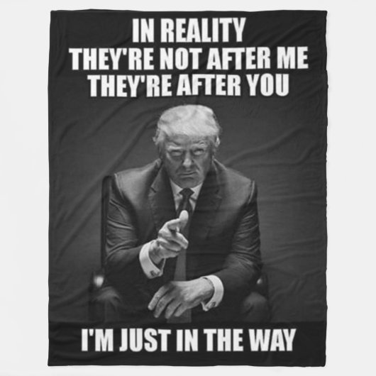 IN WIRKLICHKEIT SIND SIE NACH IHNEN FLEECEDECKE (Vorderseite)