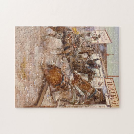 In Without Knocking 1909 - Charles Marion Russell Puzzle (Horizontal)