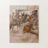 In Without Knocking 1909 - Charles Marion Russell Puzzle (Vertikal)