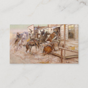 In Without Knocking 1909 - Charles Marion Russell Visitenkarte
