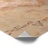 In Without Knocking, 1909 von Charles M Russell Poster (Ecke)