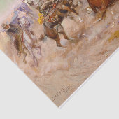 In Without Knocking, 1909 von Charles M Russell Seidenpapier (Ausschnitt)