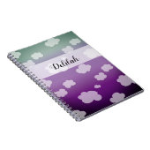 In Wolken - Muster Notizblock (Rechte Seite)