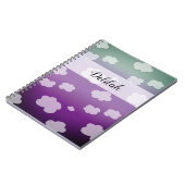 In Wolken - Muster Notizblock (Linke Seite)