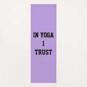 In Yoga vertraue ich Lavender Yoga Mat Yogamatte (Vorderseite)