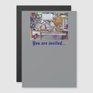 In zehn Minuten haben wir den Geburtstag meiner Eh Magneteinladung