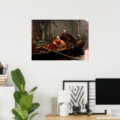 In Zeit der Gefahr, c. 1897 von Edmund Leighton Poster (Heimbüro)