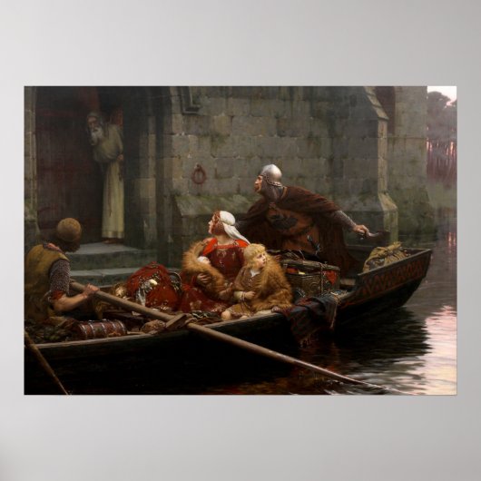 In Zeit der Gefahr, c. 1897 von Edmund Leighton Poster (Vorne)