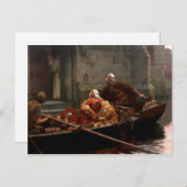 In Zeit der Gefahr, c. 1897 von Edmund Leighton Postkarte (Vorne/Hinten)