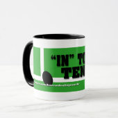 "In" zum Tennis Tasse (Vorderseite Links)