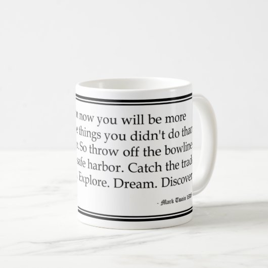 "In zwanzig Jahren…" Tasse (VorderseiteRechts)