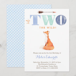 In ZWEI die Wälder! Wild Fox 2. Geburtstag für Jun Einladung