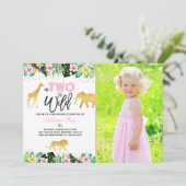 In zwei die wilden einladung (Stehend Vorderseite)