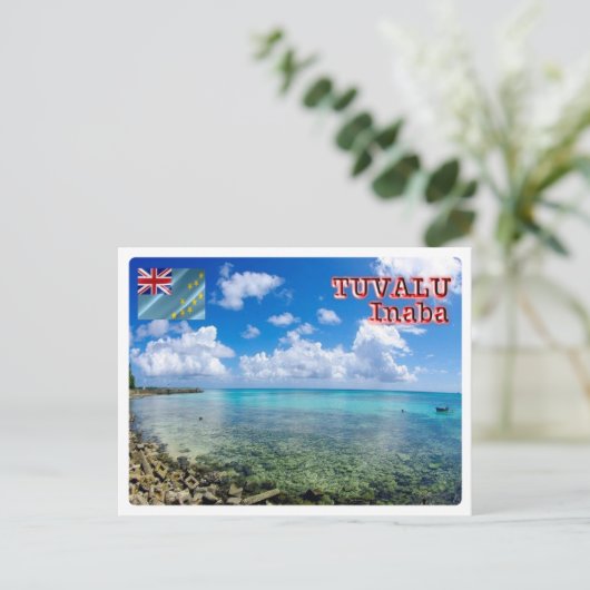 Inaba - Tuvalu - Sea View - Postkarte (Stehend Vorderseite)