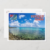Inaba - Tuvalu - Sea View - Postkarte (Vorne/Hinten)