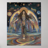 Inanna Anunnaki Goddess Black Rainbow Surreal Poster (Vorne)