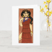 Inanna Greeting Card Karte (Gelbe Blume)