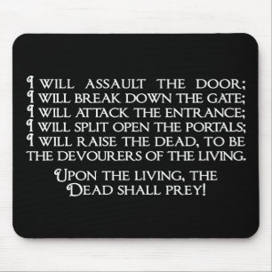 Inanna/Ishtar hereinkommendes Unterwelt-Zitat Mousepad