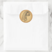 Inanna’s Knot Runder Aufkleber (Tasche)