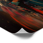 Inanna Sumerian Goddess Art Nouveau Fantasy Poster (Ecke)