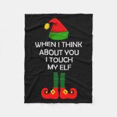 Inappropriate Christmas Shirt Funny Xmas Fleecedecke (Vorderseite)