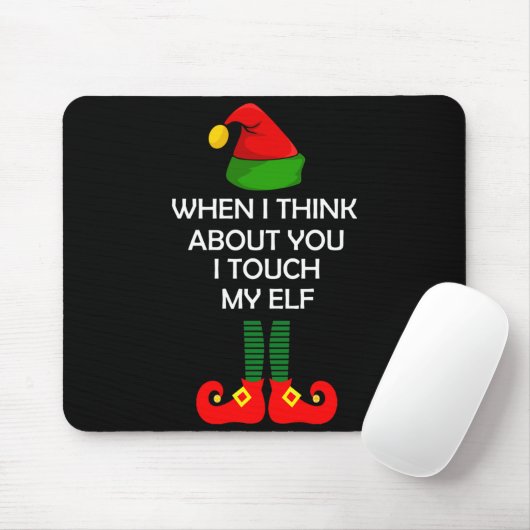 Inappropriate Christmas Shirt Funny Xmas Mousepad (Mit Mouse)