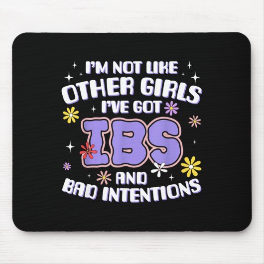 Inappropriate Funny Ibs Meme Embarring Adult Humor Mousepad (Vorne)