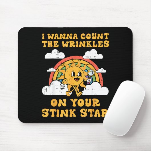 Inappropriate I W Count Wrinkles Funny Humor Men W Mousepad (Mit Mouse)