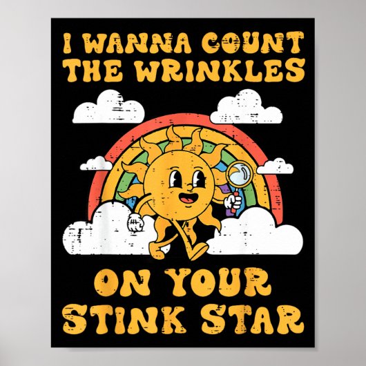 Inappropriate I W Count Wrinkles Funny Humor Men W Poster (Vorne)
