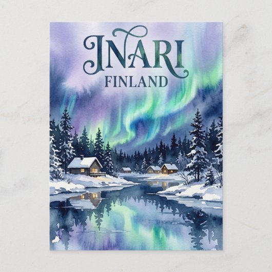 Inari Finnland Postkarte (Vorderseite)