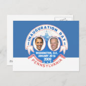 INAUGURAL 2009 Postkarte (Vorne/Hinten)