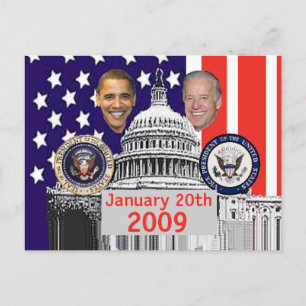 INAUGURAL Jugate Postcard Postkarte