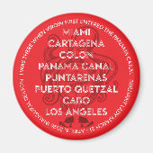 Inaugural Panama Canal GOBI Sailing  Magnet (Vorne)