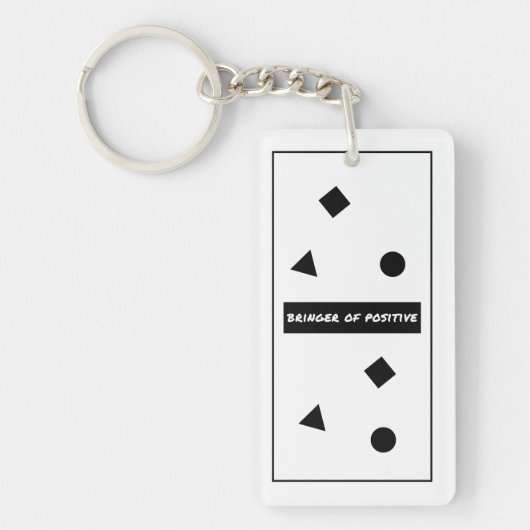 Inbegriff positiver Motivierend Schlüsselanhänger (Vorderseite)