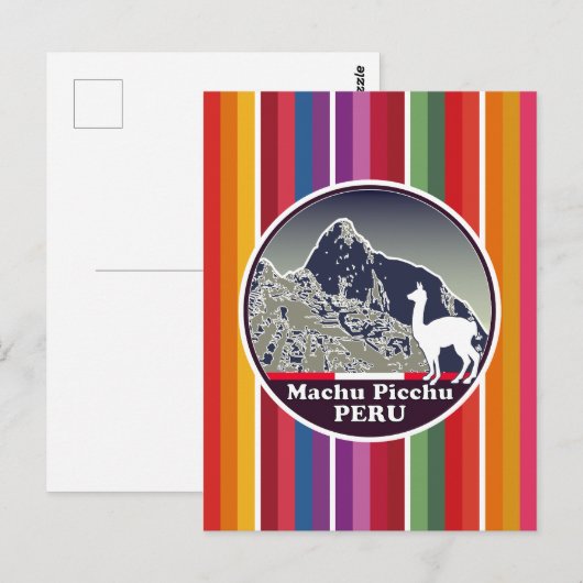 Inca Citadel Machu Picchu Cusco Peru Postkarte (Vorne/Hinten)