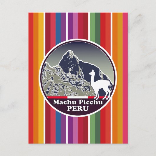 Inca Citadel Machu Picchu Cusco Peru Postkarte (Vorderseite)