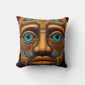 Inca Cross Muster Rot und Gelb Kissen (Vorderseite)