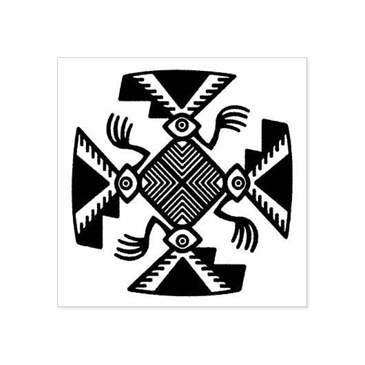 Inca Design Gummi Briefmarke, peruanische Design B Gummistempel (Prägung)