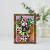 Inca Folk Art Traditionell Postkarte (Stehend Vorderseite)