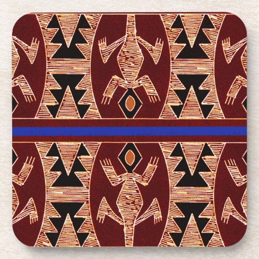 Inca Geckos Getränkeuntersetzer (Vorderseite)