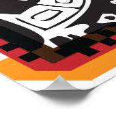 Inca Letter N Artistic Lettering Poster (Ecke)