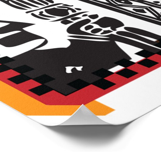 Inca Letter Z Artistic Schriftart Poster (Ecke)