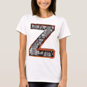 Inca Letter Z Artistic Schriftart T - Shirt (Vorderseite)