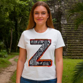 Inca Letter Z Artistic Schriftart T - Shirt