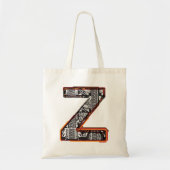 Inca Letter Z Schriftart Tote Tasche (Vorne)