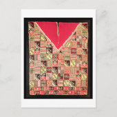 Inca 'Poncho', Bolivien, c.1500 (Wolle) Postkarte (Vorderseite)